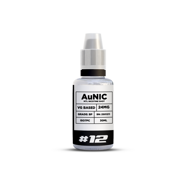 AuNic 12mg Freebase Nicotine Shot (VG) (30ml)